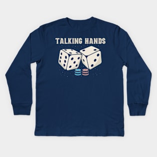 talking hands Kids Long Sleeve T-Shirt